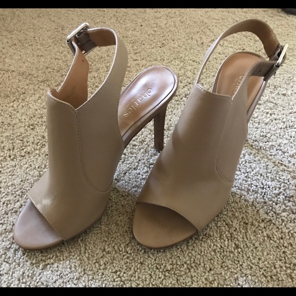 Charles David Sling back 3” beige heels! - Picture 1 of 4